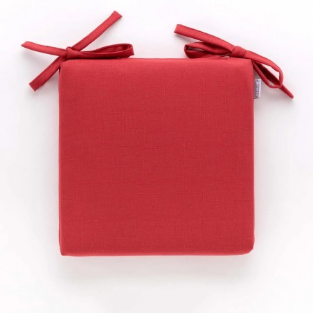 Cuscino da sedia 40x40 anti macchia Carillo Daily Rosso