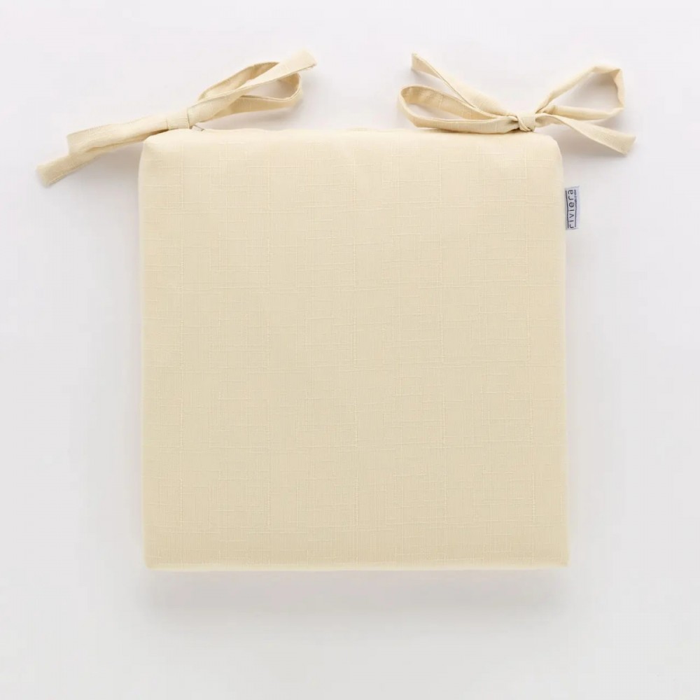 Cuscino da sedia 40x40 anti macchia Carillo Daily Avorio