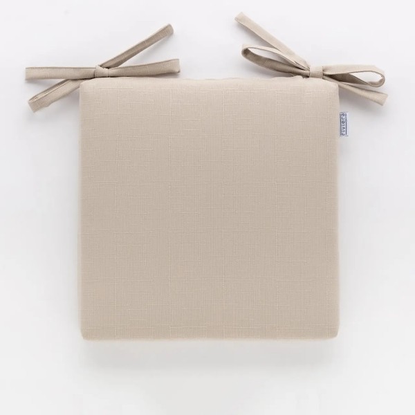 Cuscino da sedia 40x40 anti macchia Carillo Daily Tortora