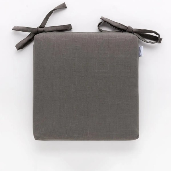 Cuscino da sedia 40x40 anti macchia Carillo Daily Grigio