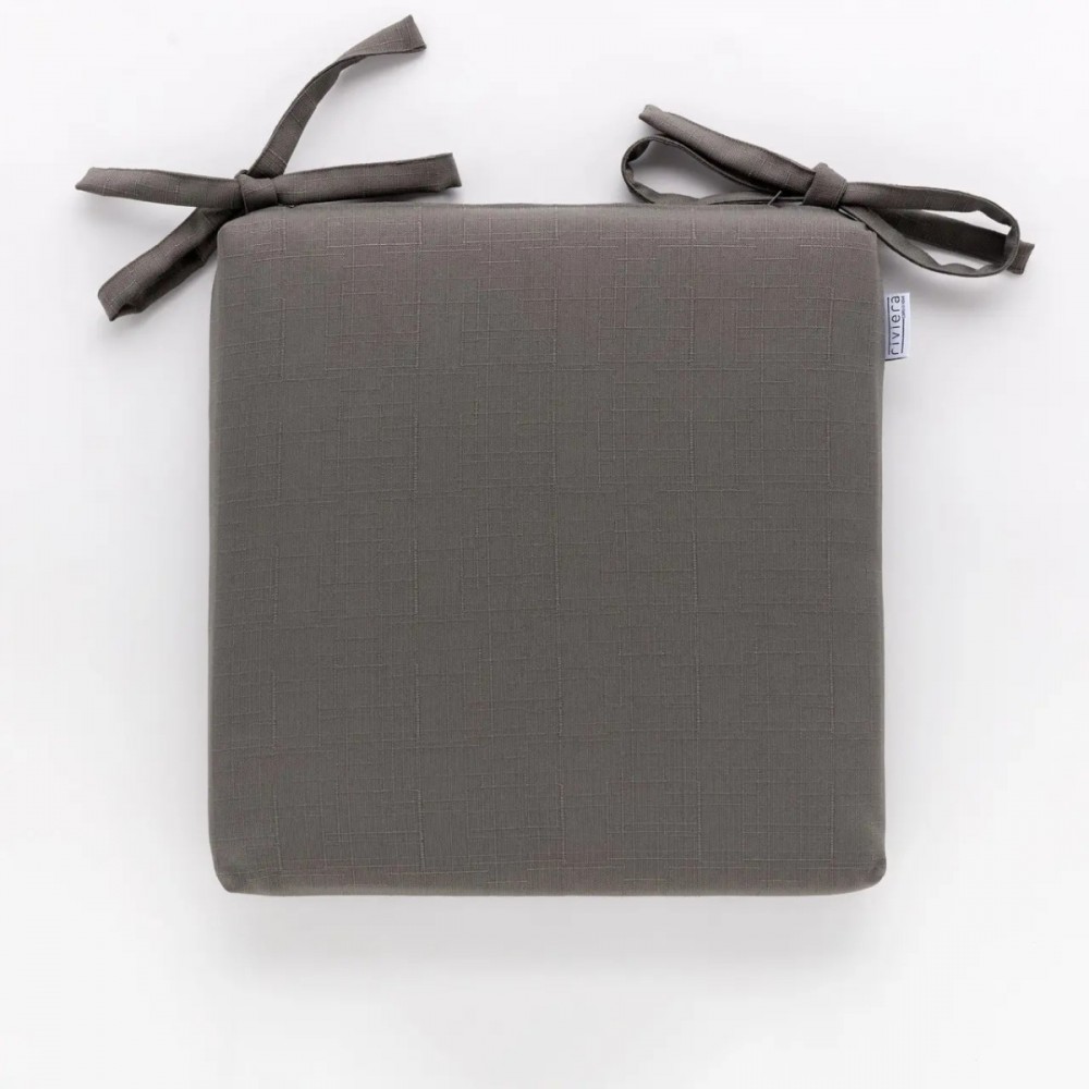 Cuscino da sedia 40x40 anti macchia Carillo Daily Grigio