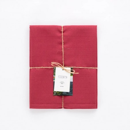 Tovaglia 150x150 anti macchia Carillo Daily Bordeaux