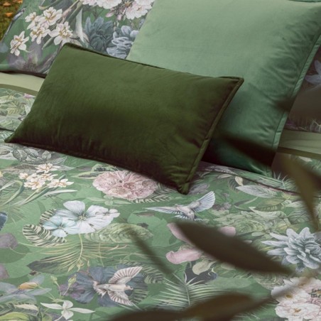 Parure copripiumino Matrimoniale Fazzini protea verde