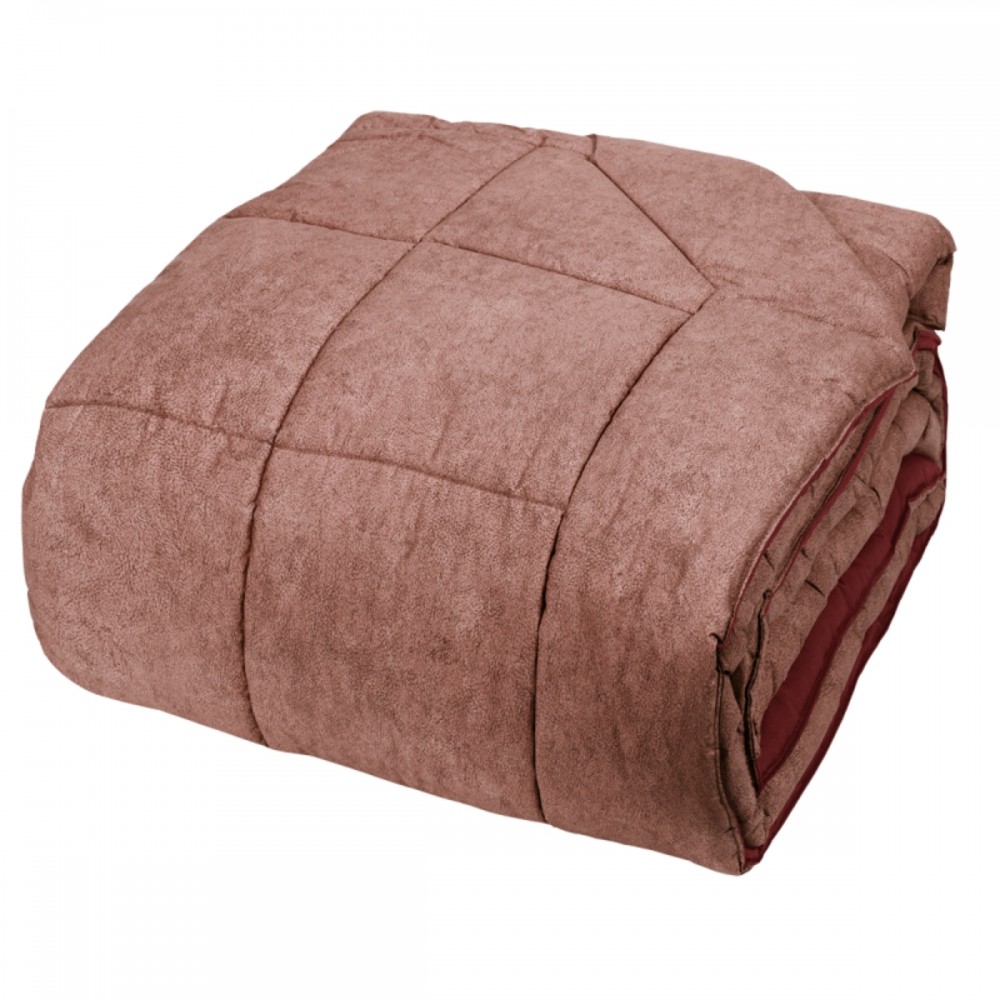 Trapunta Matrimoniale Fazzini galuchat burgundy