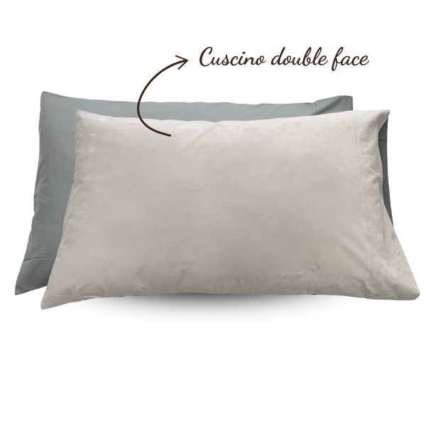 Completo lenzuola singolo Bicolor colore Grey