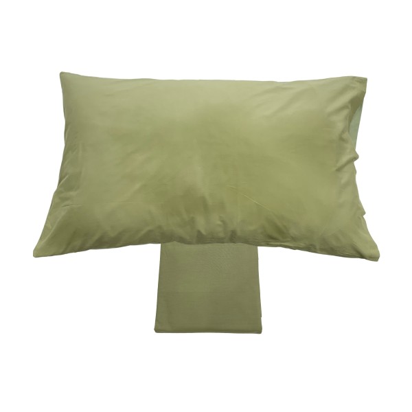 Completo lenzuola singolo Bicolor colore Greeny