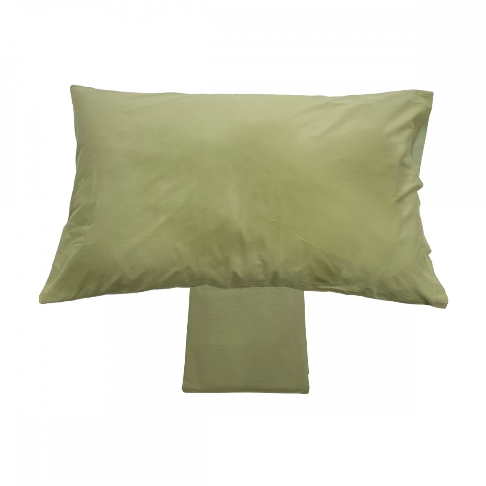 Completo lenzuola singolo Bicolor colore Greeny