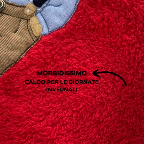 Coperta lettino cm 105x150 MaryPlaid rosso