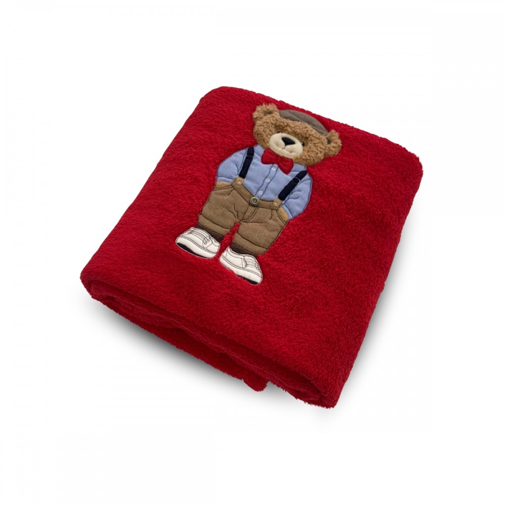 Coperta lettino cm 105x150 MaryPlaid rosso