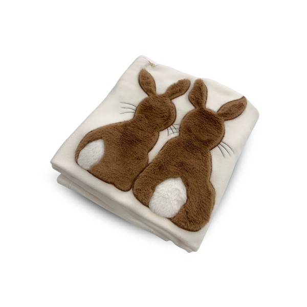 Coperta carrozzina cm 66x66 MaryPlaid milk