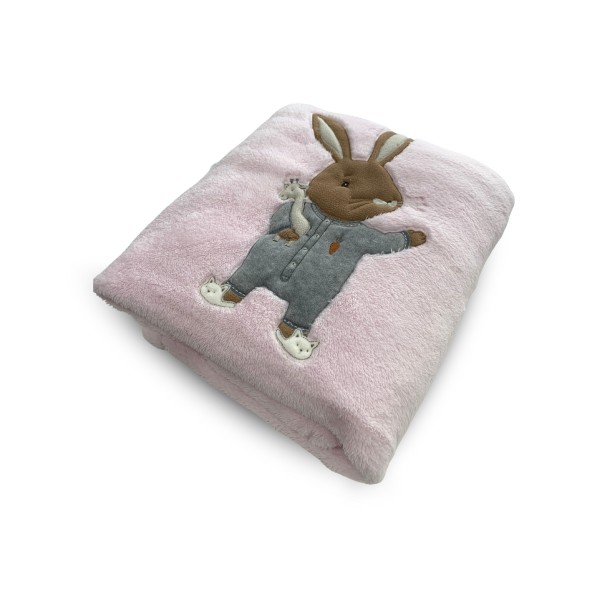 Coperta carrozzina cm 66x66 MaryPlaid rosa