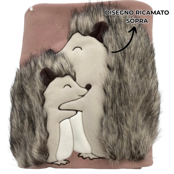 Plaid cm 160x180 MaryPlaid magnolia misty rose