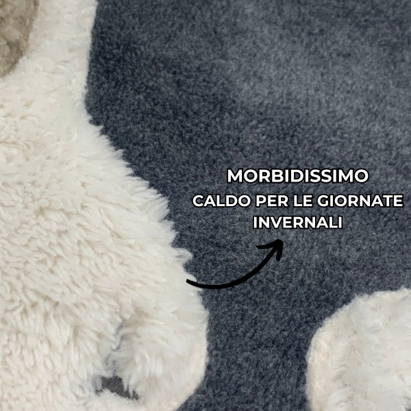 Plaid 160x180 MaryPlaid ciliegio colore antracite