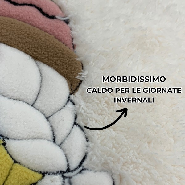 Plaid 150x180 MaryPlaid ciliegio colore milk