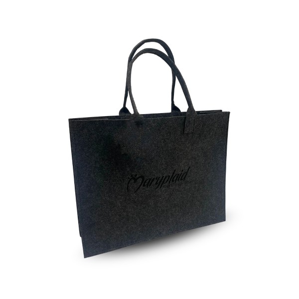 Borsa in feltro MaryPlaid ciliegio colore carbone