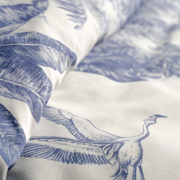 Parure Copripiumino matrimoniale Fazzini Jungle Whisper Blu