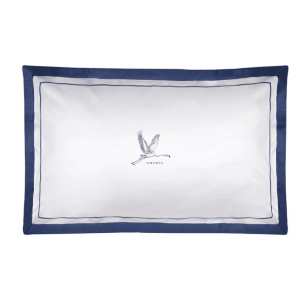 Coppia Federe Fazzini Jungle Whisper Fenicottero Grazia Blu