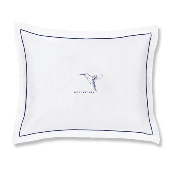 Cuscino Arredo cm 40x30 Fazzini Jungle Colibri' Meraviglia Blu