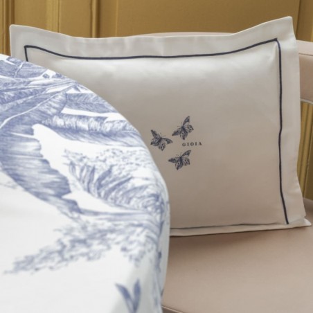 Cuscino Arredo cm 40x30 Fazzini Jungle Colibri' Meraviglia Blu