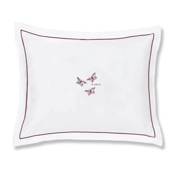 Cuscino Arredo cm 40x30 Fazzini Jungle Farfalla Gioia Burgundy