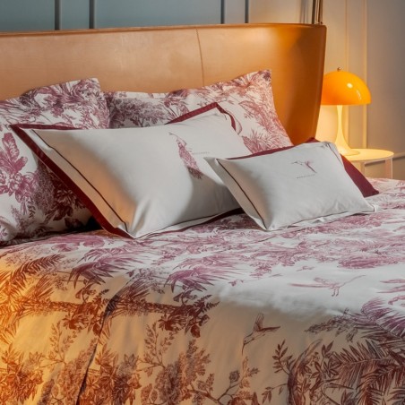 Cuscino Arredo Fazzini Jungle Whisper 40x30 Fenicottero Grazia Burgundy