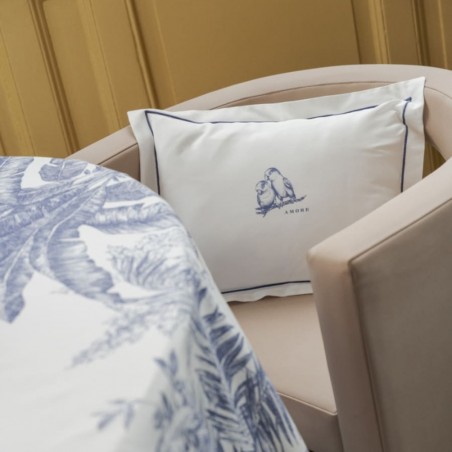 Cuscino Arredo cm 40x30 Fazzini Jungle Inseparabili Amore Blu