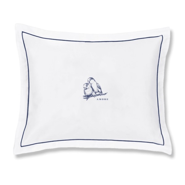 Cuscino Arredo cm 40x30 Fazzini Jungle Inseparabili Amore Blu