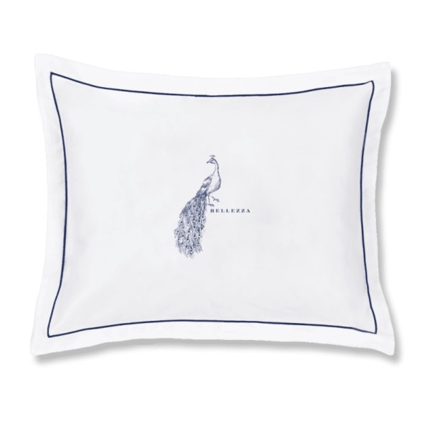 Cuscino Arredo cm 40x30 Fazzini Jungle Pavone Bellezza Blu