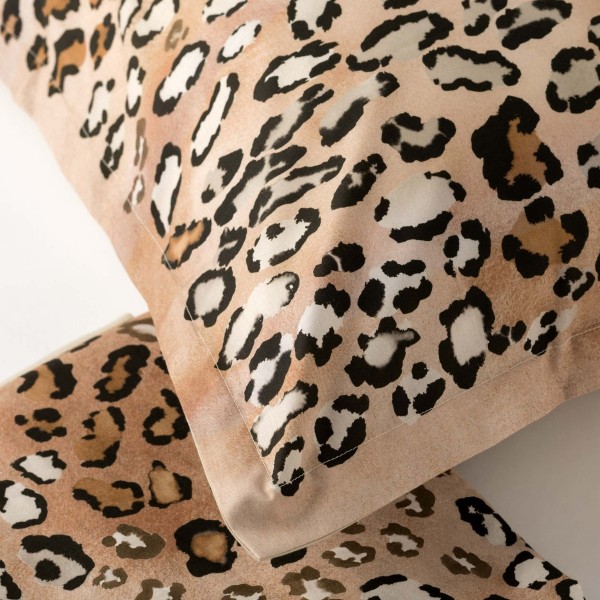 Completo lenzuola matrimoniale Colin leopardato