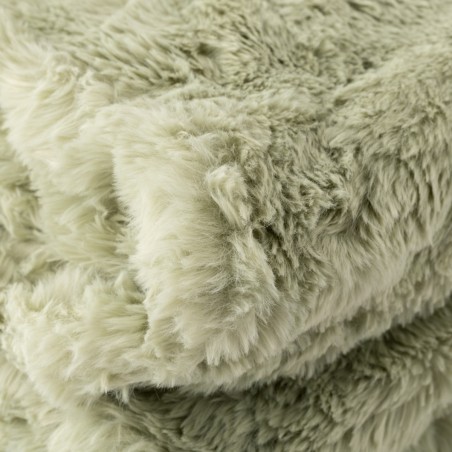 Plaid ecopelliccia 130x170 Carillo Owen Verde Giada