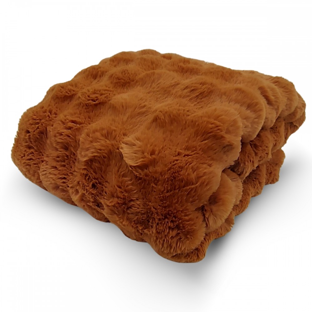 Plaid cm 145x180 Bubble colore bruciato Plaid cm 145x180 Bubble colore bruciato