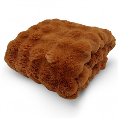 Plaid cm 145x180 Bubble colore bruciato