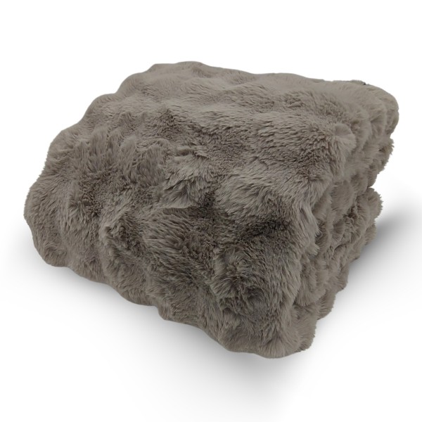 Plaid cm 145x180 Bubble colore grigio