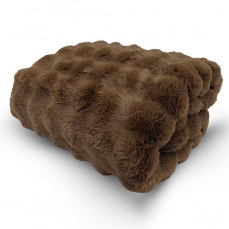 Plaid cm 145x180 Bubble colore marrone