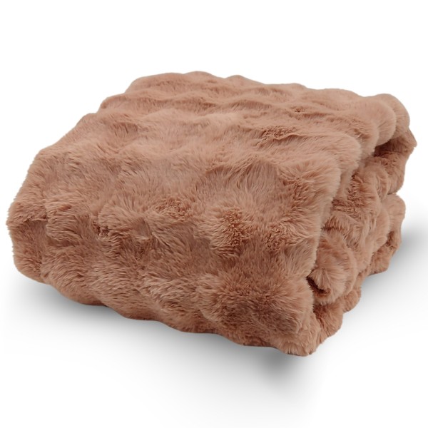 Plaid cm 145x180 Bubble colore rosa