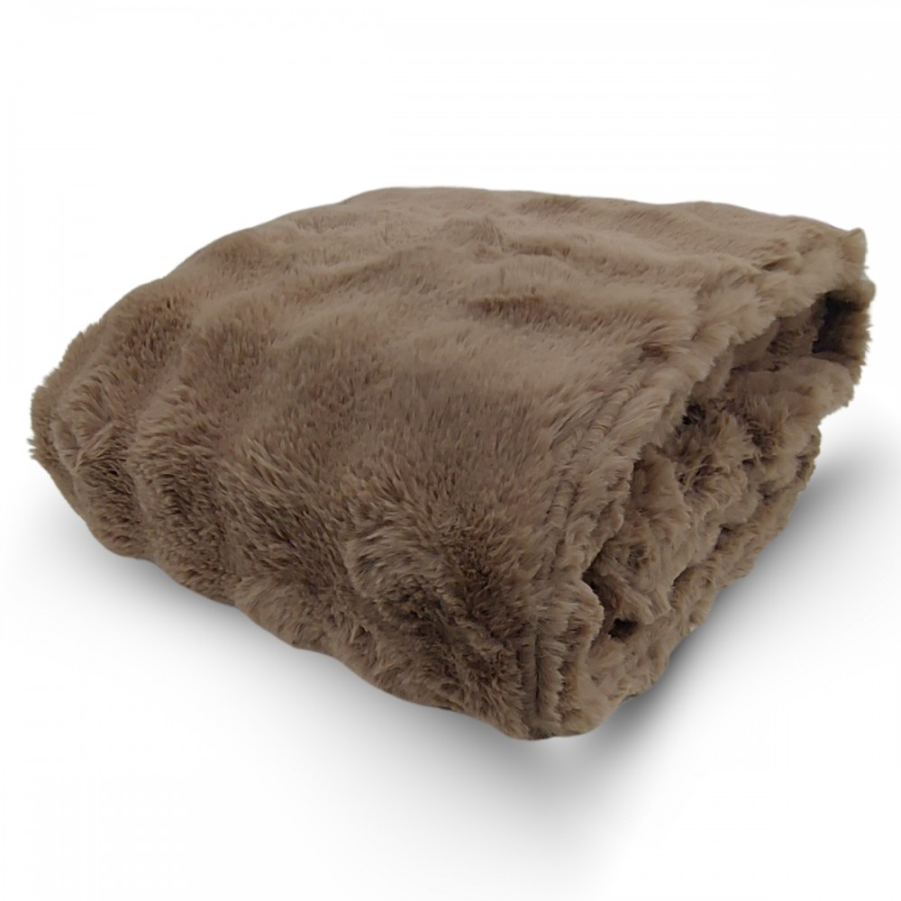 Plaid cm 145x180 Bubble colore tortora Plaid cm 145x180 Bubble colore tortora