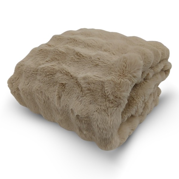 Plaid cm 145x180 Bubble colore beige