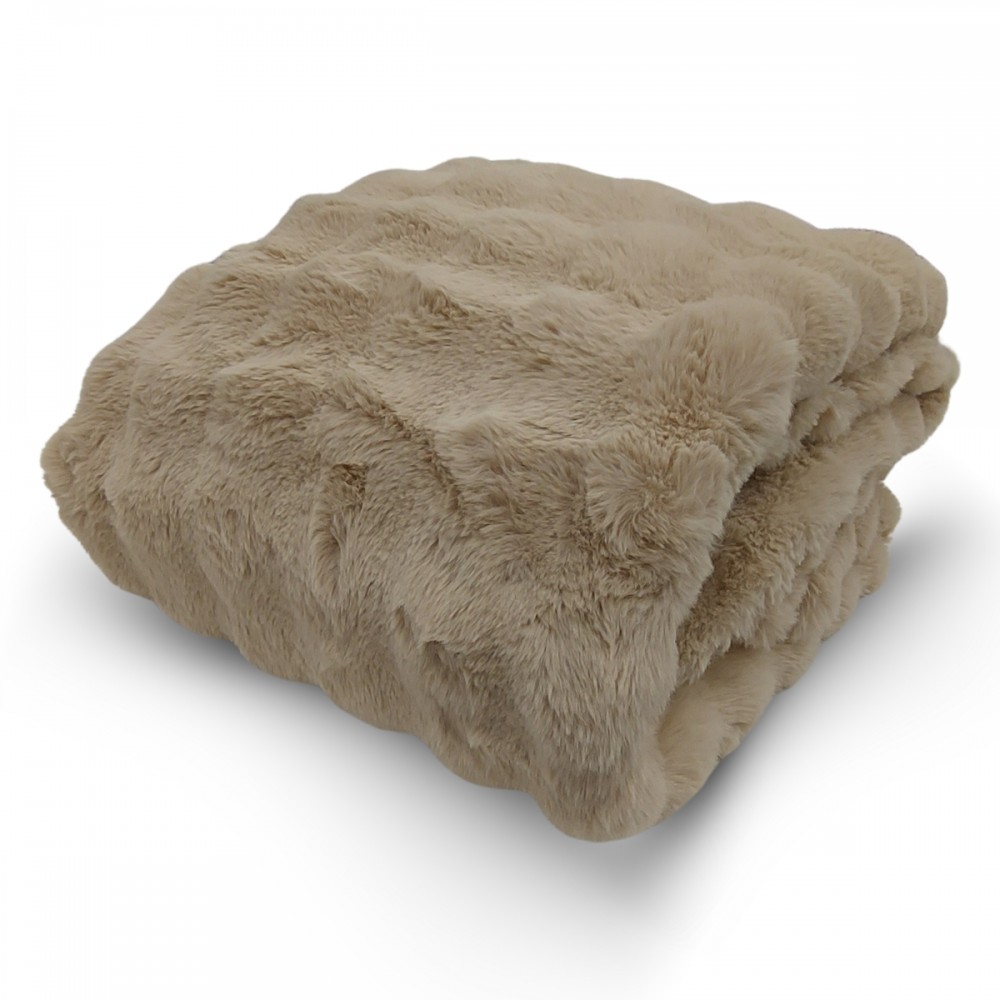 Plaid cm 145x180 Bubble colore beige Plaid cm 145x180 Bubble colore beige