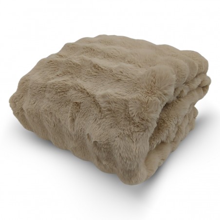 Plaid cm 145x180 Bubble colore beige