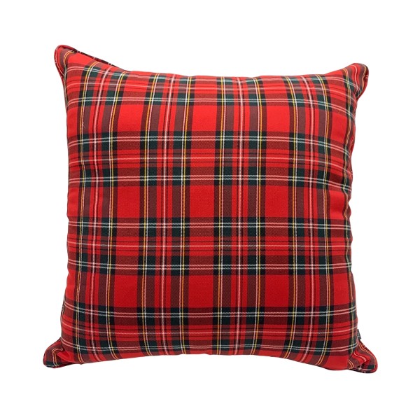 cuscino tartan cm 60x60 scozzese rosso