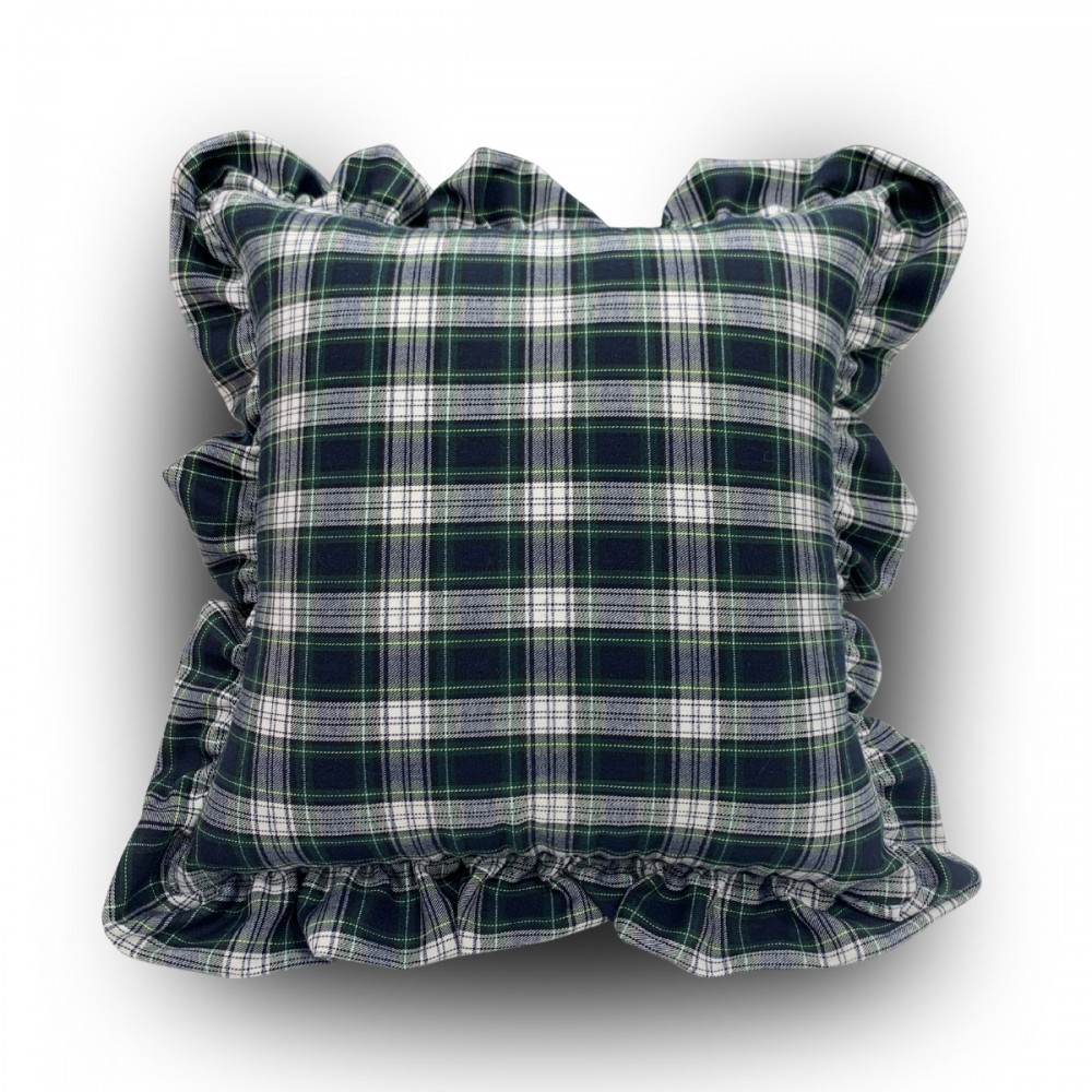 cuscino tartan cm 48x48 burberry verde