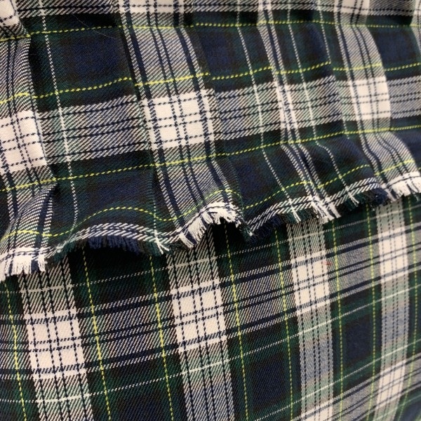 cuscino tartan con frangia cm 48x48 burberry verde