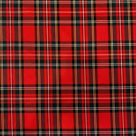 tovaglia tartan orlata 140x180 scozzese rossa