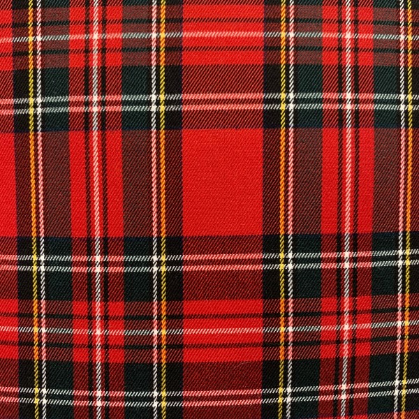 tovaglia tartan orlata 140x270 scozzese rossa