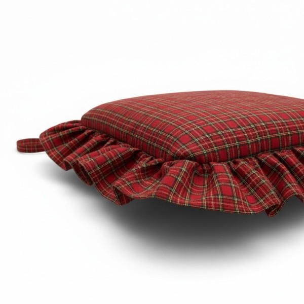 copy of Cuscino per la sedia Scozzese colore Rosso