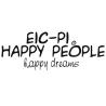 Eic-Pi. Happy People Quilt for a single bed and a half Happy People Touch the sky in Red